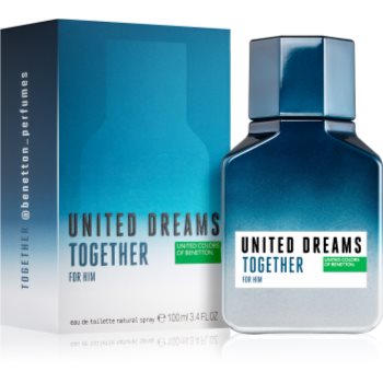 Benetton United Dreams for him Together Eau de Toilette pentru bărbați - imagine 3